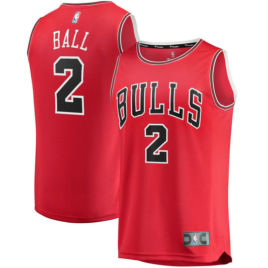 Chicago Bulls Lonzo Ball Fanatics Youth Fast Break Road Replica Jersey - Icon Edition - Red