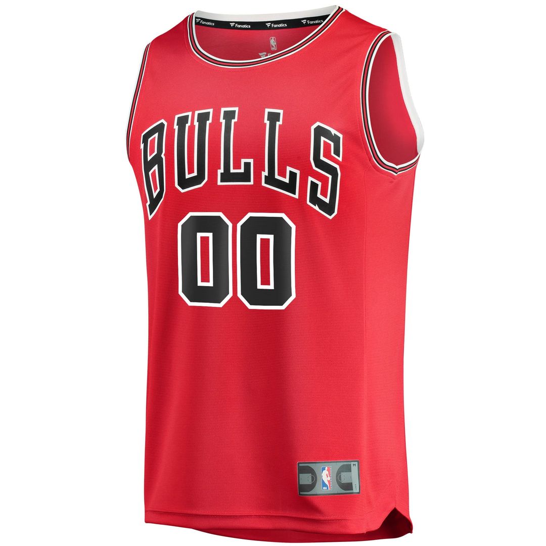 Chicago Bulls Fanatics Youth Fast Break Custom Replica Jersey Red - Icon Edition