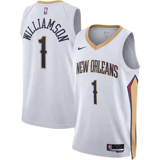 New Orleans Pelicans Zion Williamson Nike Unisex Swingman Jersey - Association Edition - White