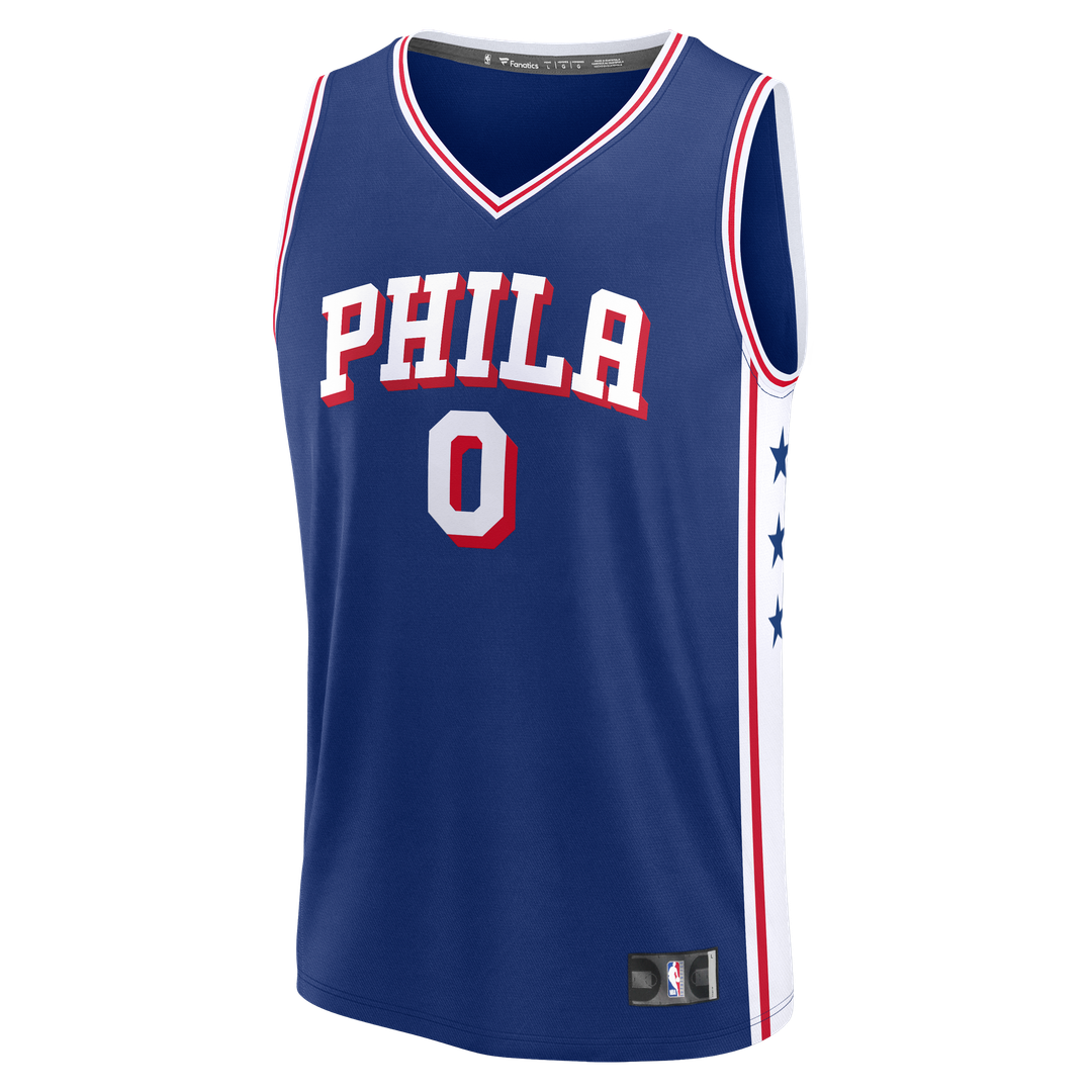 Philadelphia 76ers Tyrese Maxey Fanatics Fast Break Replica Player Jersey - Icon Edition - Royal