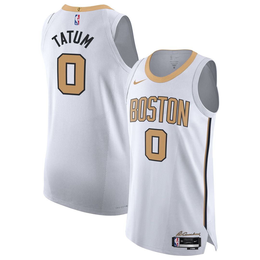 Boston Celtics Jayson Tatum Nike Unisex 2025/26 Authentic Jersey - City Edition - White