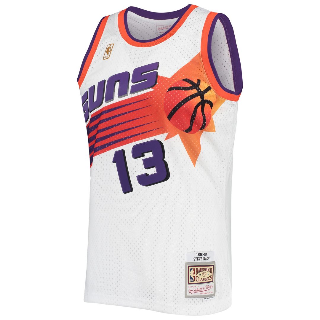 Phoenix Suns Steve Nash Mitchell & Ness 1996/97 Hardwood Classics Swingman Jersey - White