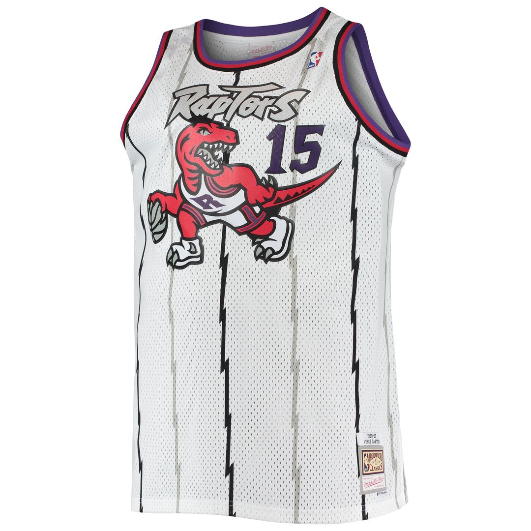 Toronto Raptors Vince Carter Mitchell & Ness 1998/99 Big & Tall Hardwood Classics Swingman Jersey - White