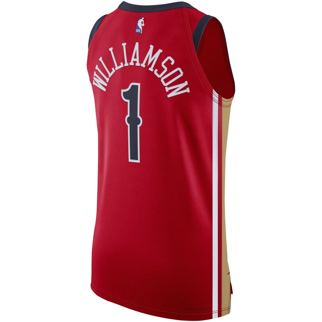 New Orleans Pelicans Zion Williamson Jordan Brand Authentic Jersey - Statement Edition - Red