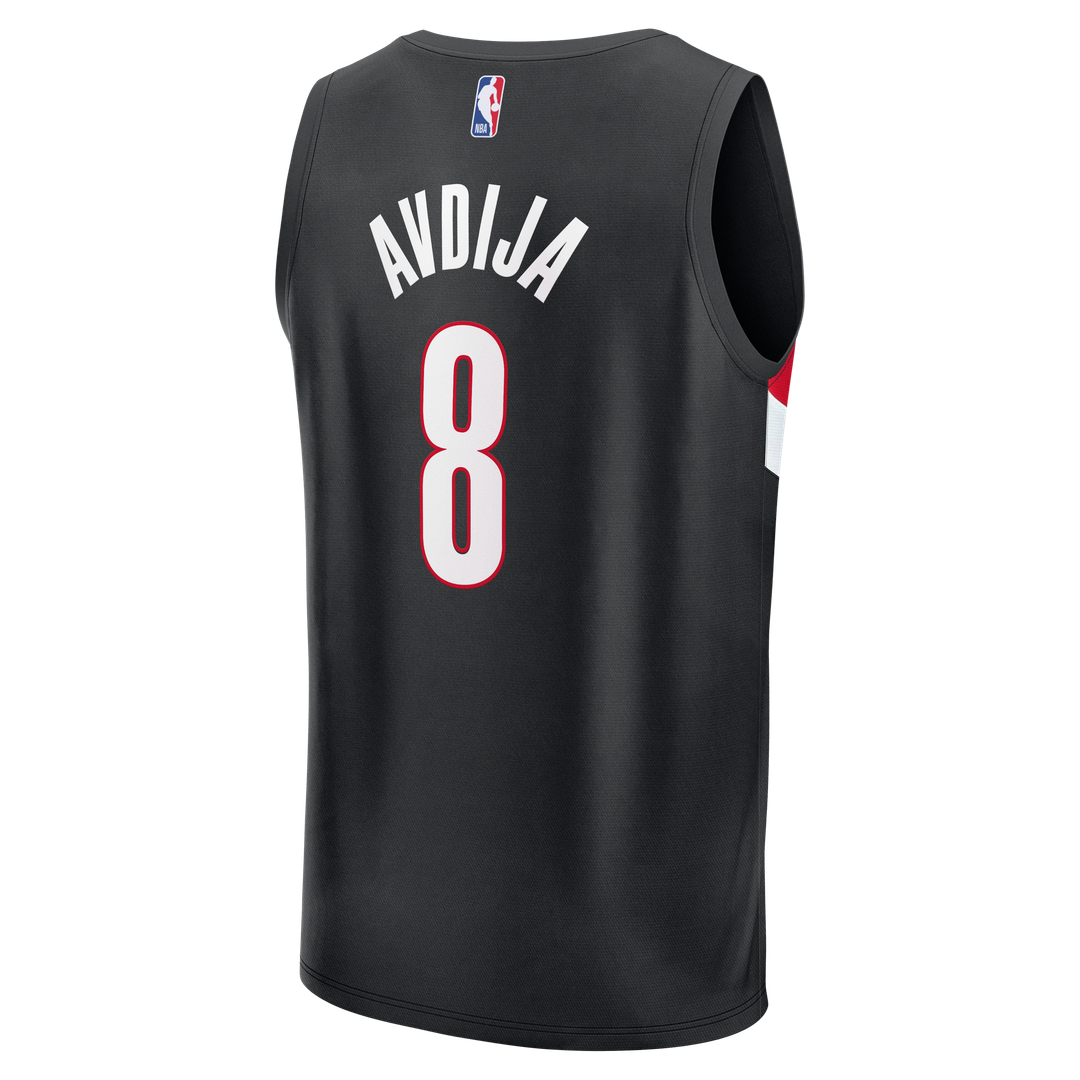 Portland Trail Blazers Deni Avdija Fanatics Fast Break Replica Jersey - Icon Edition - Black