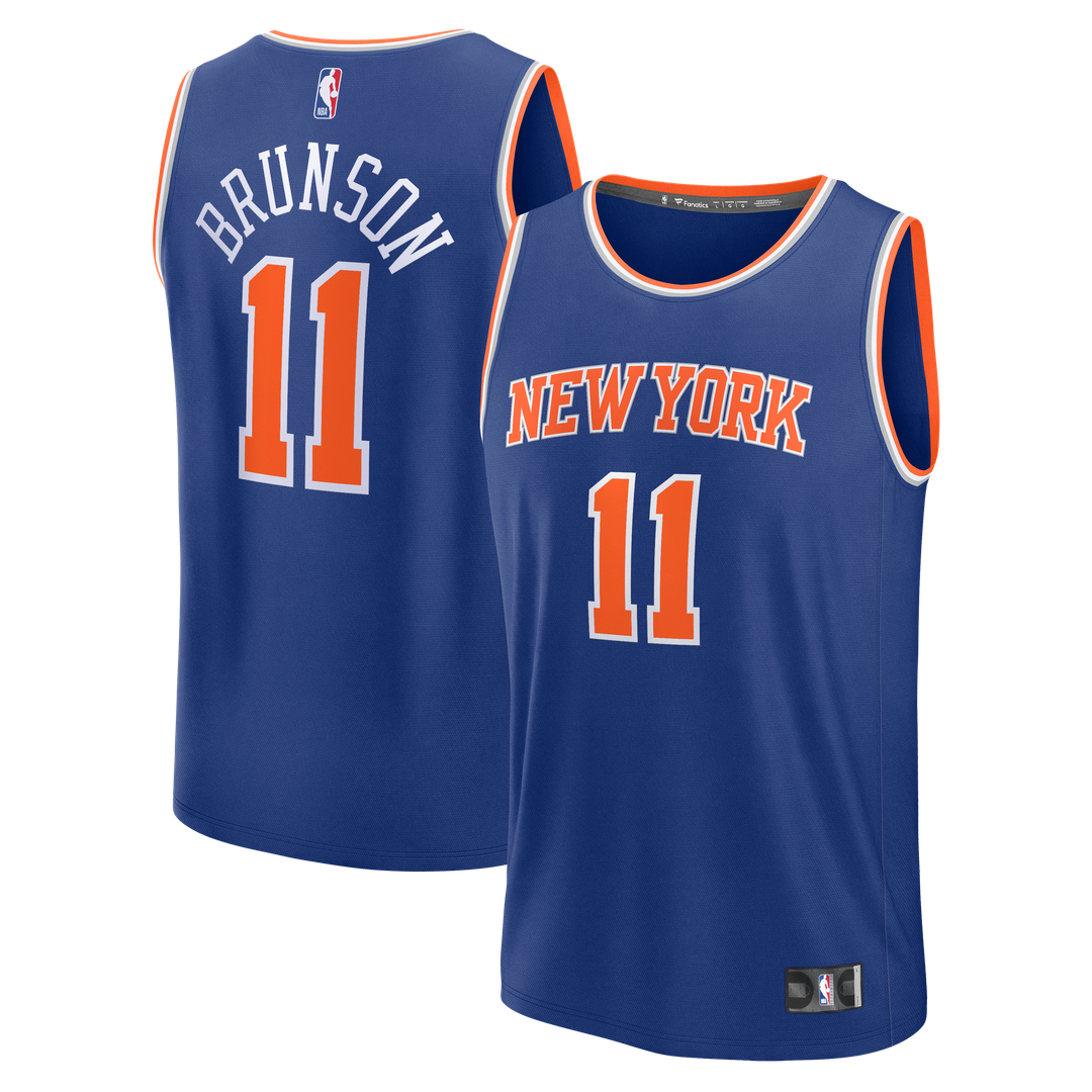 New York Knicks Jalen Brunson Fanatics Youth Fast Break Replica Player Jersey - Icon Edition - Blue
