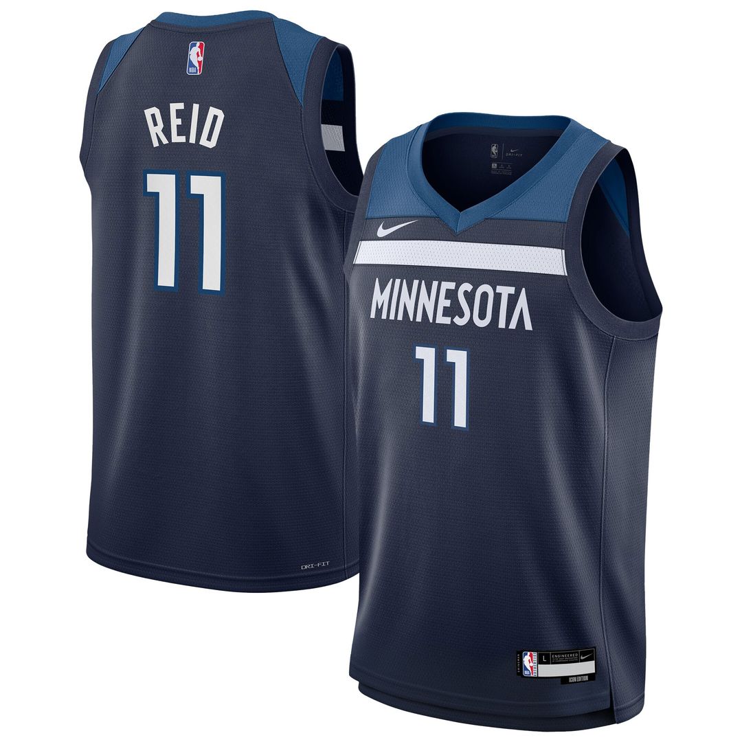 Minnesota Timberwolves Naz Reid Nike Youth Swingman Jersey - Icon Edition - Navy