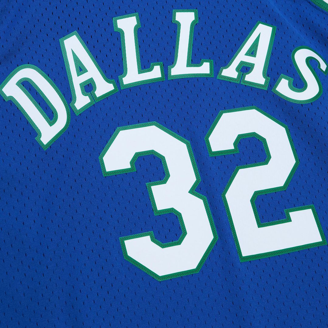 Dallas Mavericks Jamal Mashburn Mitchell & Ness 1993/94 Hardwood Classics Swingman Jersey - Blue