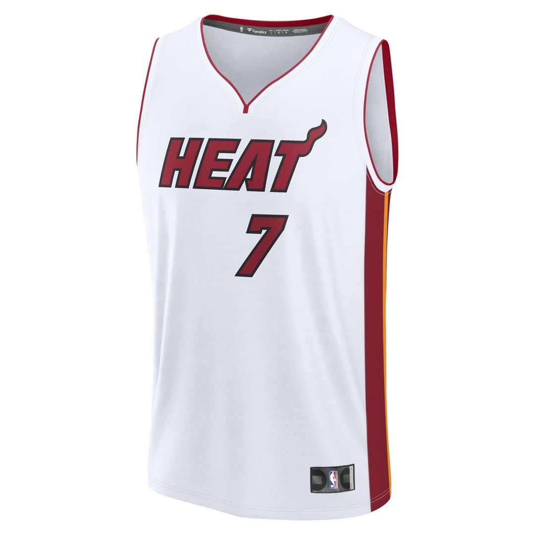 Miami Heat Kel'el Ware Fanatics Youth Fast Break Replica Player Jersey - Association - White Edition