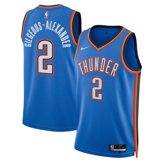 Oklahoma City Thunder Shai Gilgeous - Alexander Nike Unisex Swingman Jersey - Icon Edition - Blue