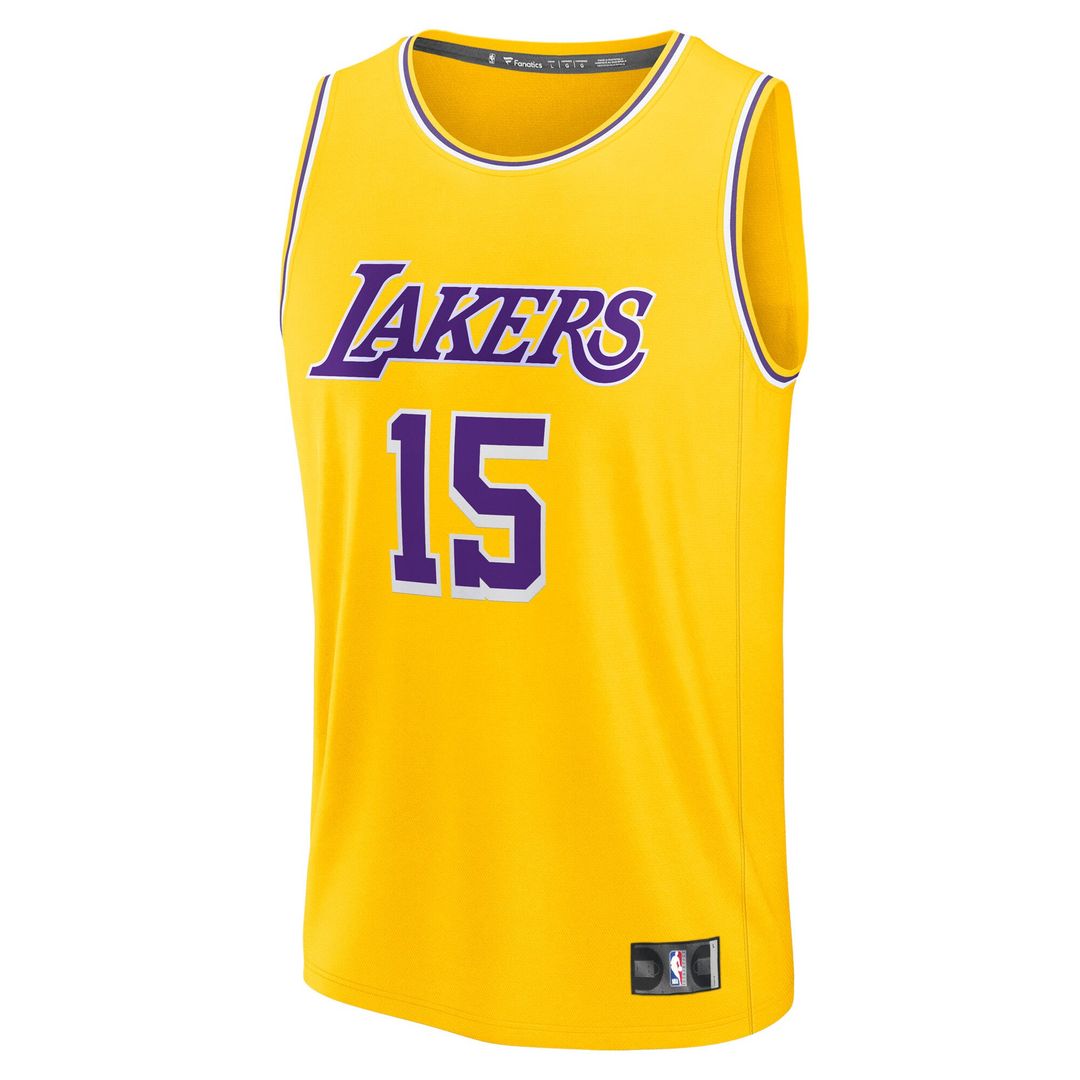Los Angeles Lakers Austin Reaves Fanatics Youth Fast Break Replica Jersey - Gold - Icon Edition