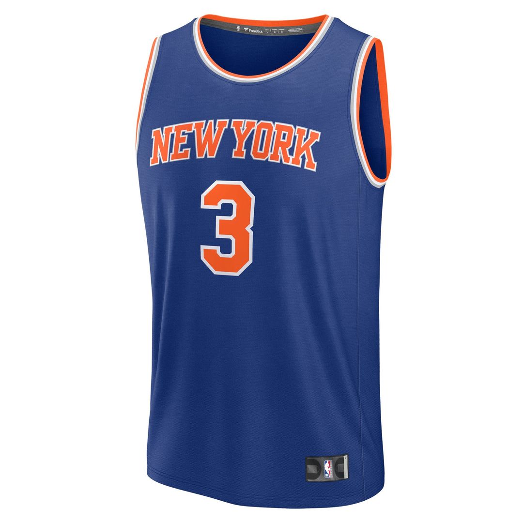 New York Knicks Josh Hart Fanatics Youth Fast Break Replica Player Jersey - Blue - Icon Edition