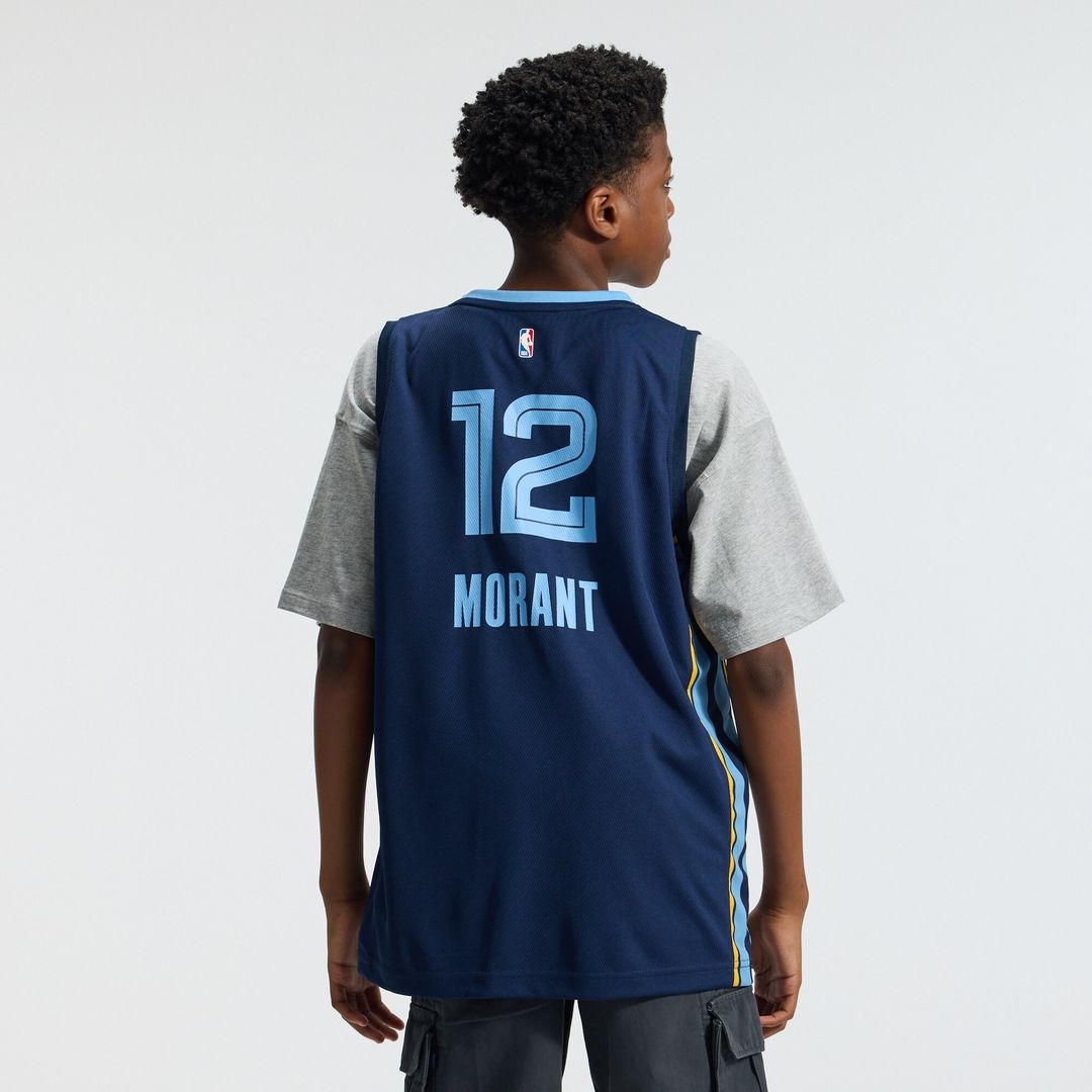 Memphis Grizzlies Ja Morant Fanatics Youth Fast Break Replica Player Jersey - Icon Edition - Navy
