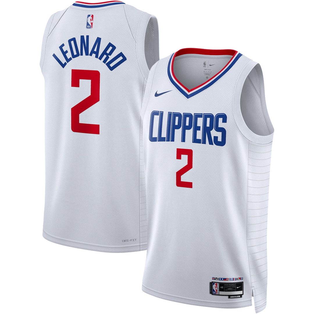 LA Clippers Kawhi Leonard Nike Unisex Swingman Jersey - Association Edition - White