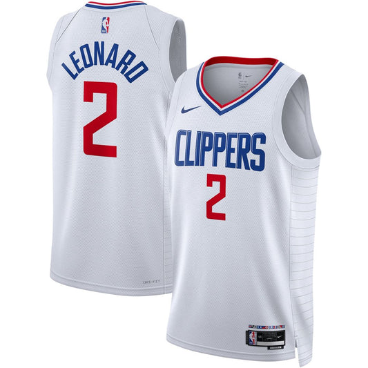 LA Clippers Kawhi Leonard Nike Unisex Swingman Jersey - Association Edition - White