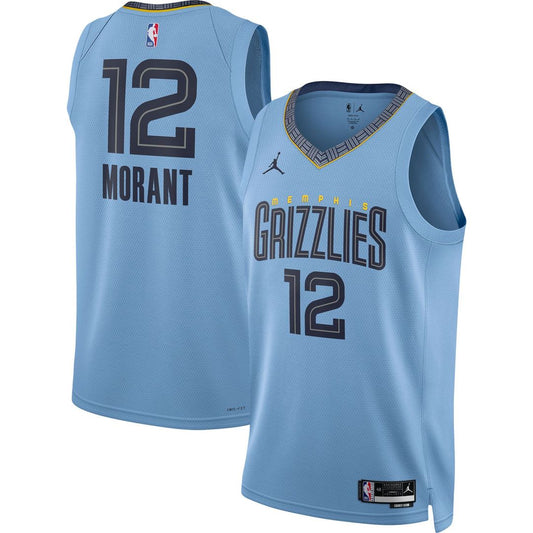 Memphis Grizzlies Ja Morant Jordan Brand Unisex Swingman Jersey - Statement Edition - Light Blue