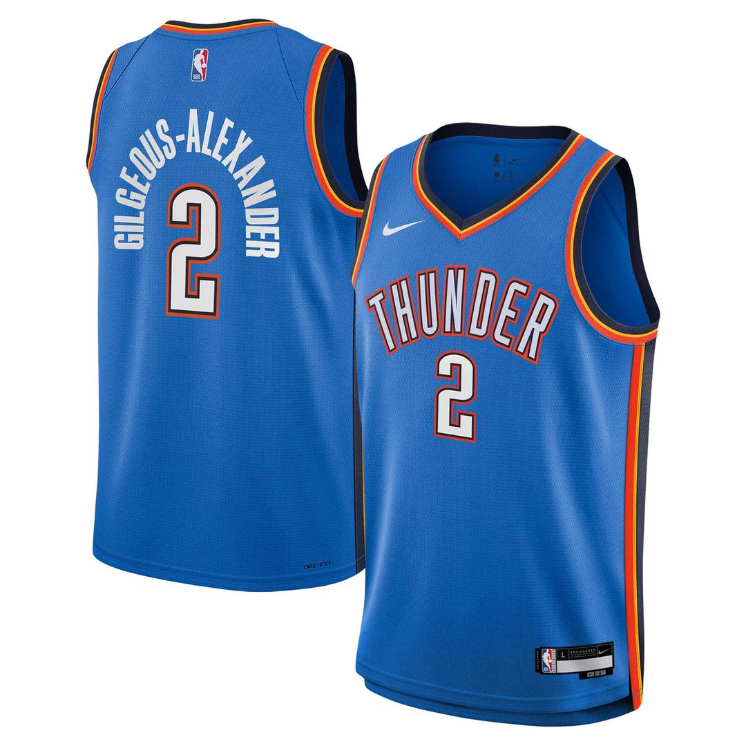Oklahoma City Thunder Shai Gilgeous - Alexander Nike Youth Swingman Jersey - Icon Edition - Blue