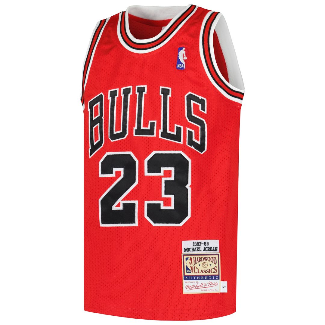 Chicago Bulls Michael Jordan Mitchell & Ness Youth Hardwood Classics 1997/98 Authentic Jersey - Red