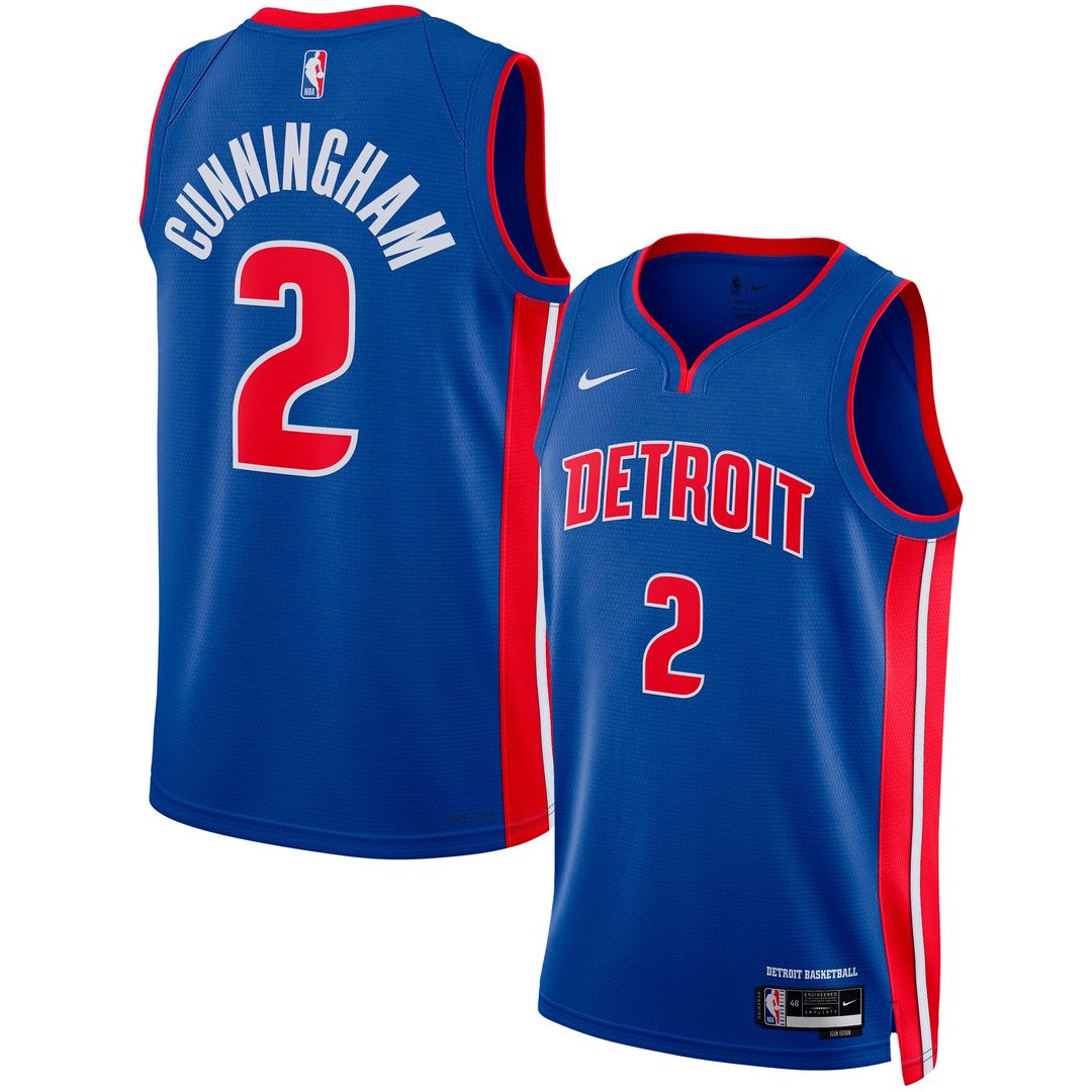 Detroit Pistons Cade Cunningham Nike Unisex Swingman Jersey - Icon Edition - Blue