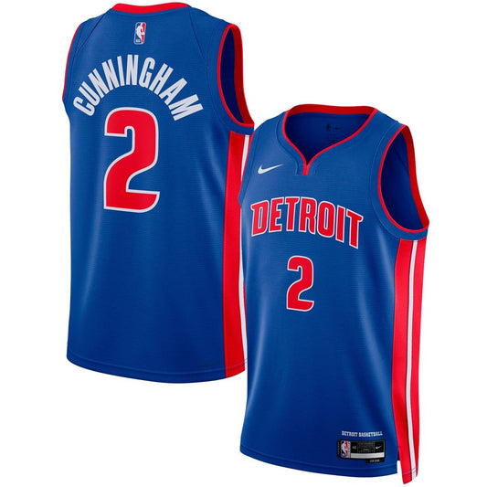 Detroit Pistons Cade Cunningham Nike Unisex Swingman Jersey - Icon Edition - Blue