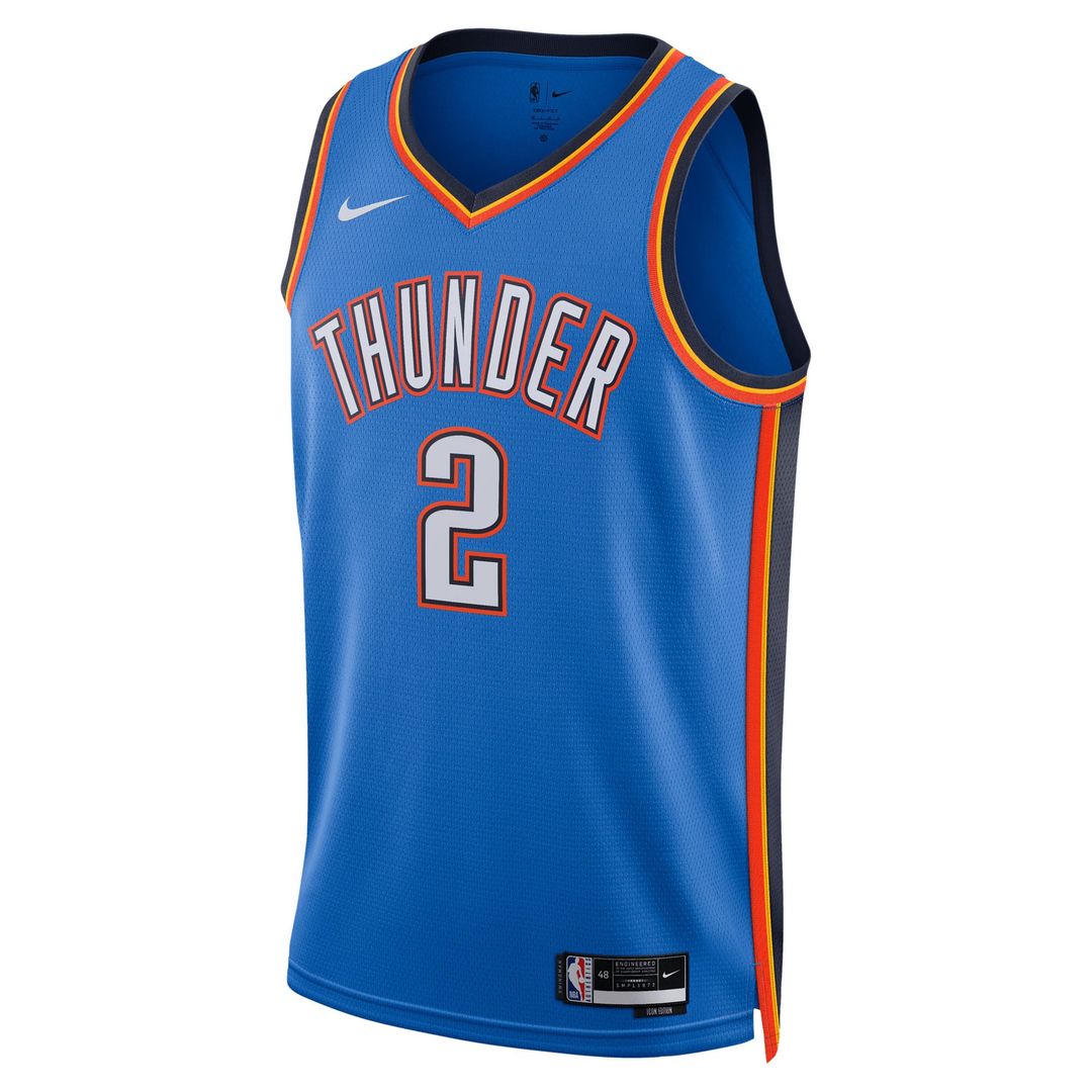 Oklahoma City Thunder Shai Gilgeous - Alexander Nike Unisex Swingman Jersey - Icon Edition - Blue