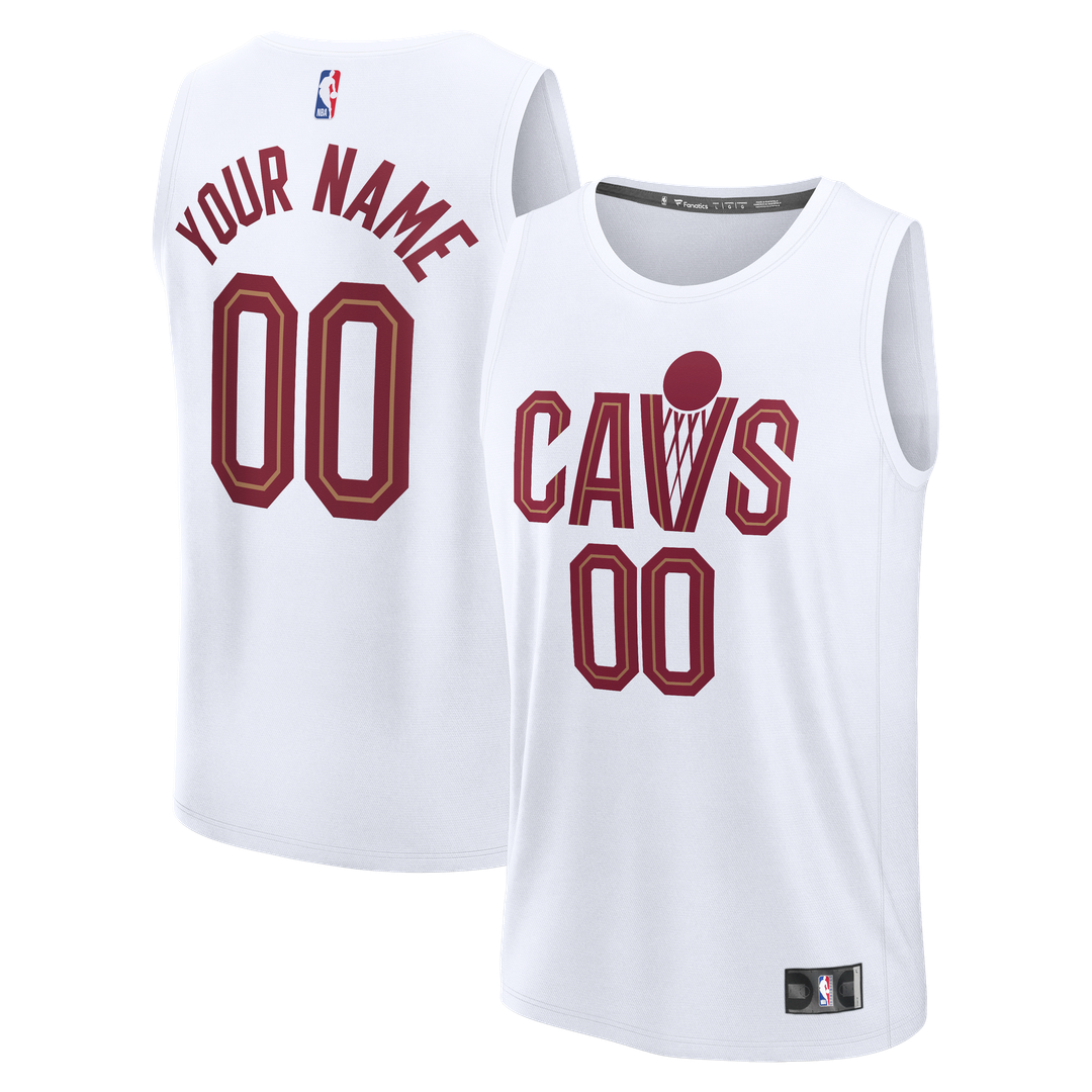 Cleveland Cavaliers Fanatics Youth Fast Break Custom Jersey - Statement Edition - Black