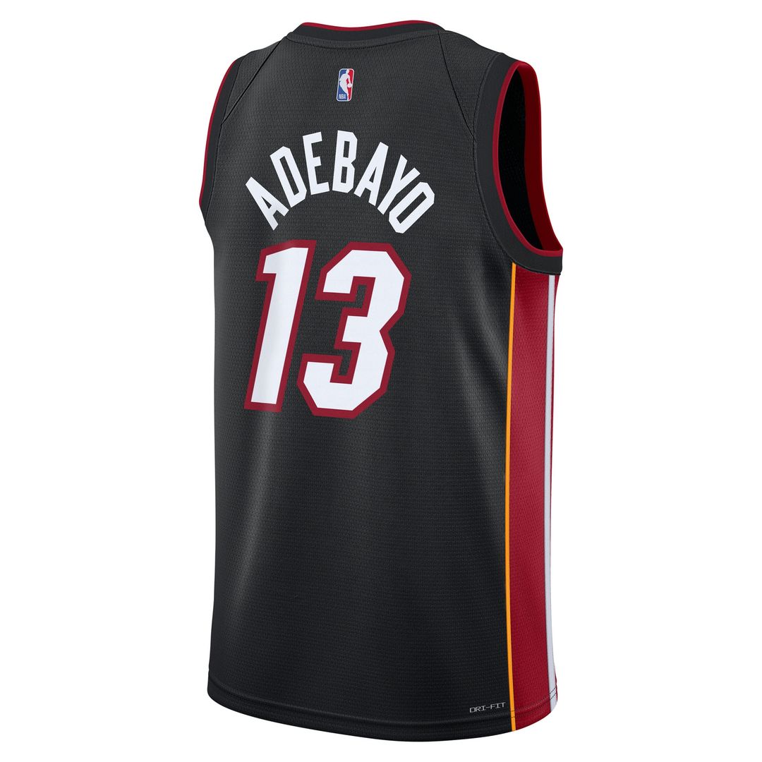 Miami Heat Bam Adebayo Nike Youth Swingman Jersey - Icon Edition - Black