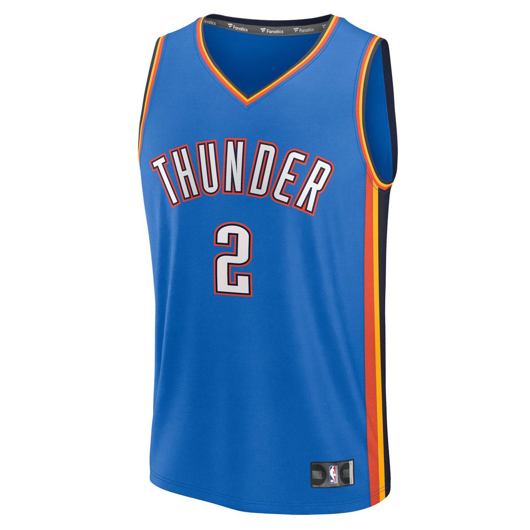 Oklahoma City Thunder Shai Gilgeous - Alexander Fanatics Big & Tall Fast Break Jersey - Icon Edition - Blue