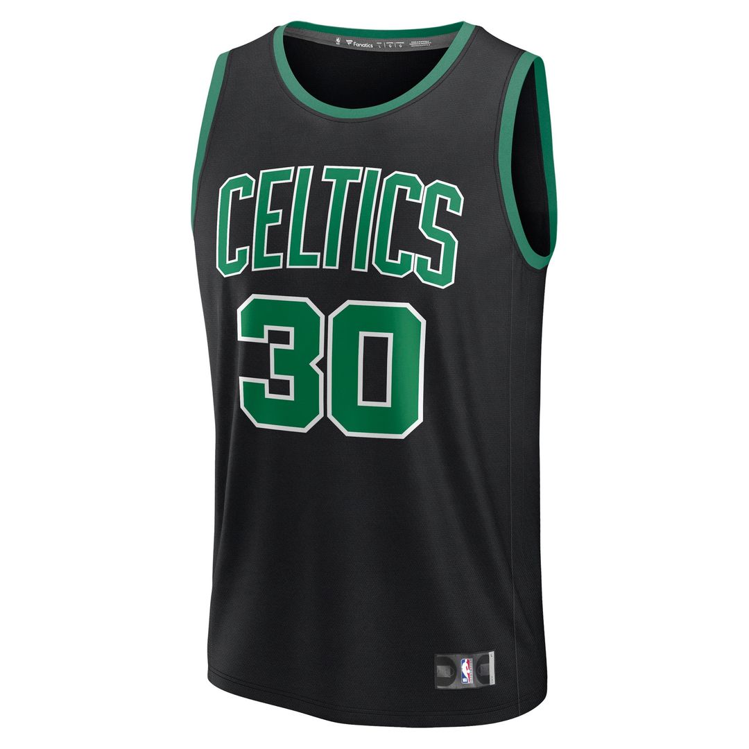 Boston Celtics Sam Hauser Fanatics Fast Break Replica Player Jersey - Statement Edition - Black