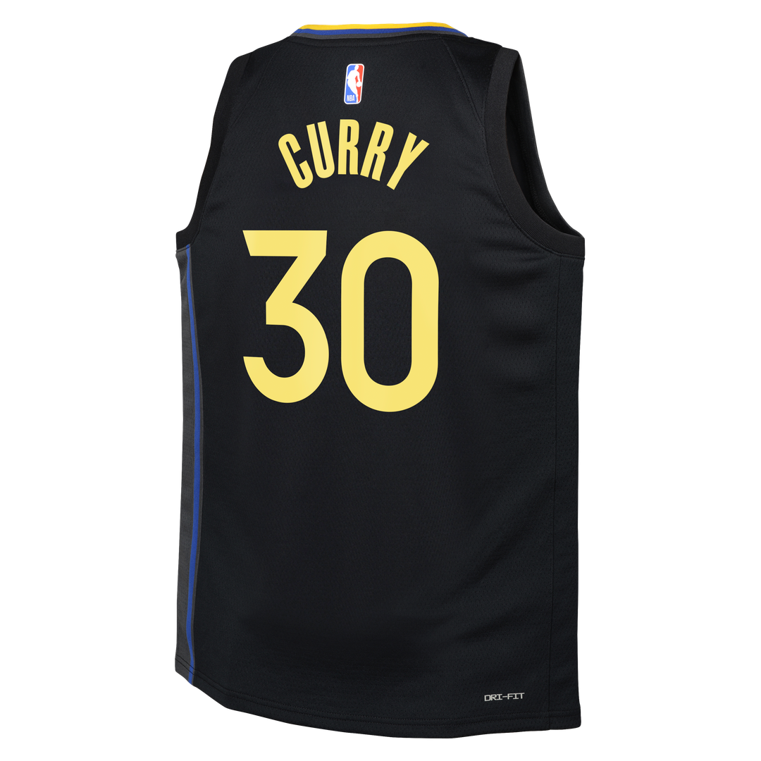 Golden State Warriors Stephen Curry Jordan Brand Youth Swingman Player Jersey - Statement Edition - Black