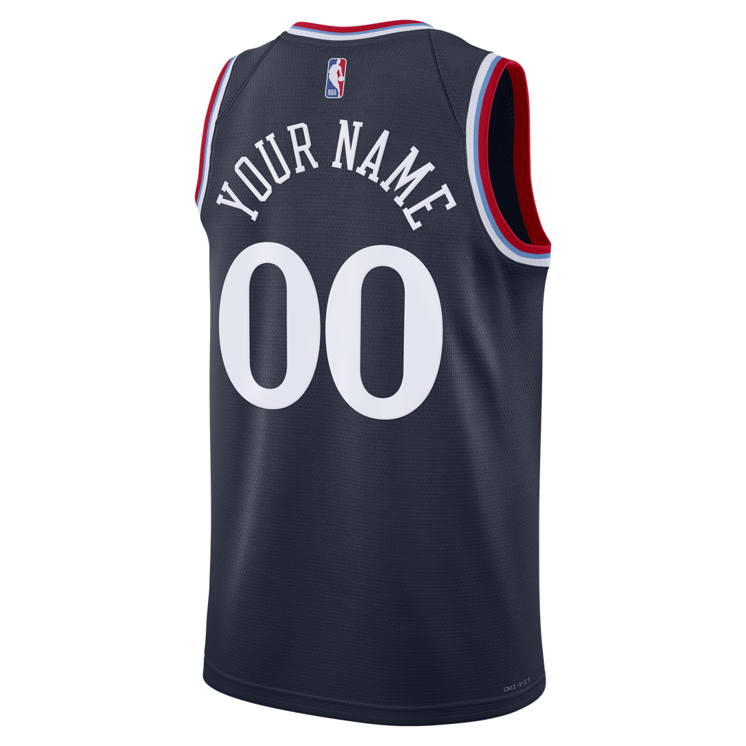 LA Clippers Nike Unisex Swingman Custom Jersey - Icon Edition - Navy