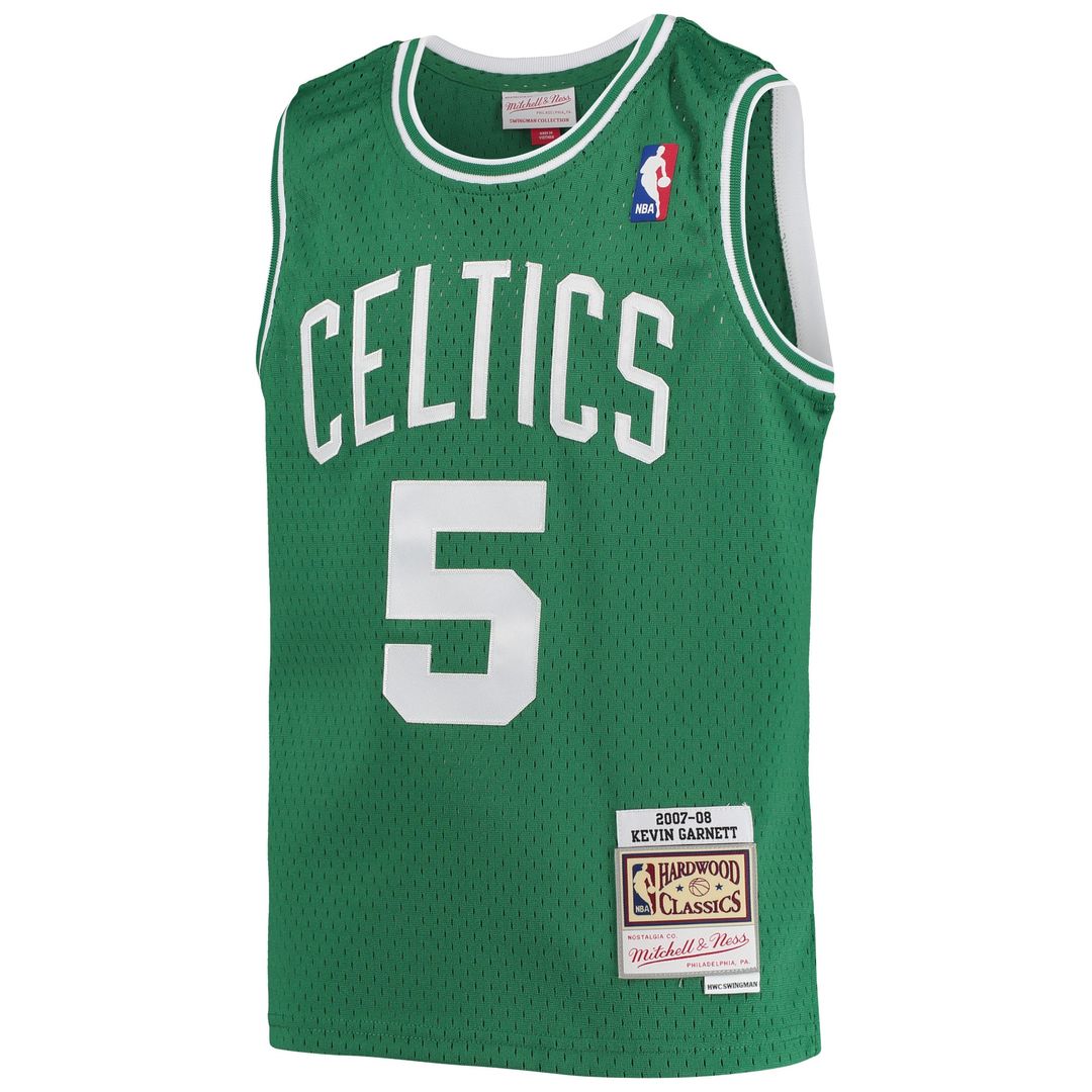 Boston Celtics Kevin Garnett Mitchell & Ness Youth 2007/08 Hardwood Classics Swingman Jersey - Kelly Green