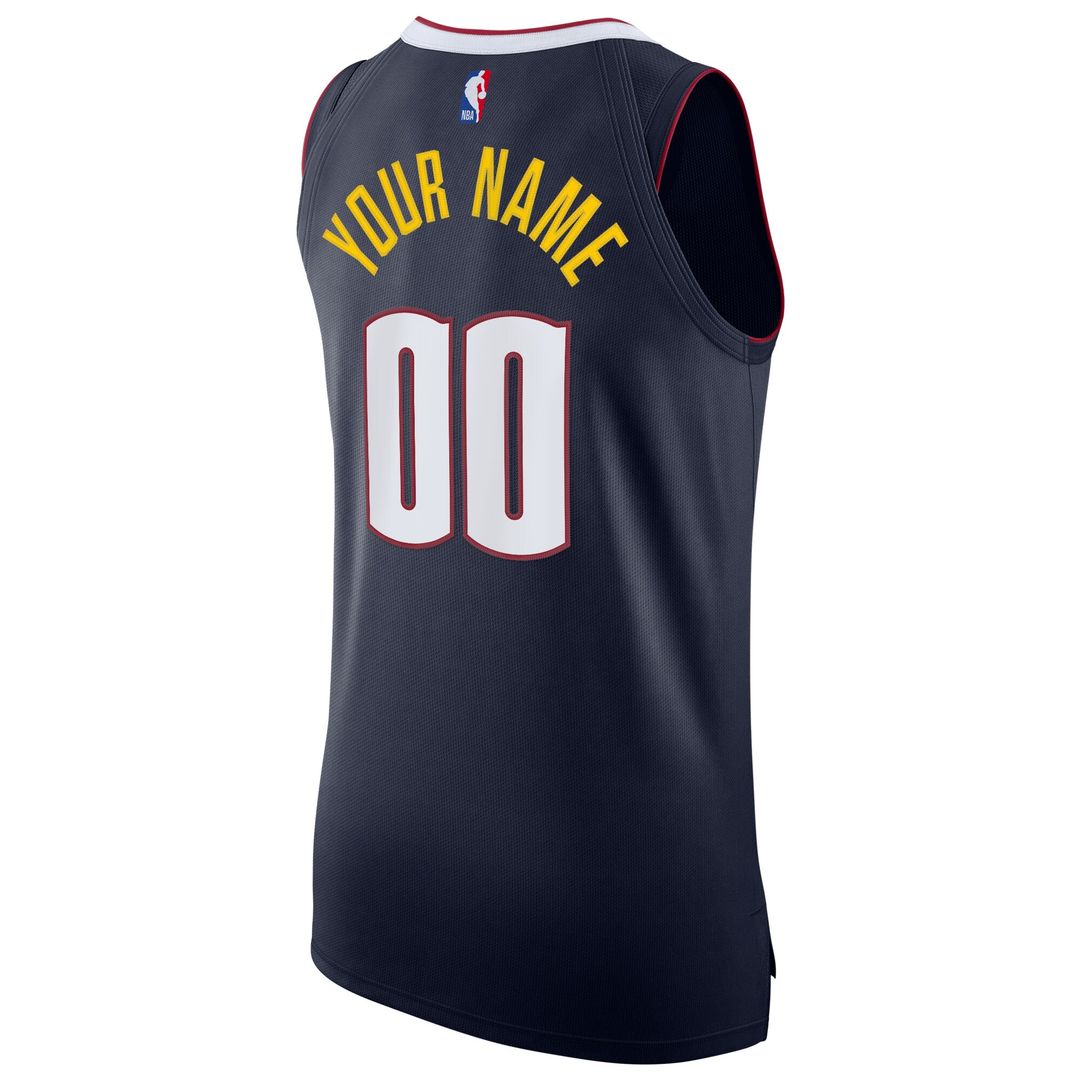 Denver Nuggets Nike 2020/21 Authentic Custom Jersey Navy - Icon Edition