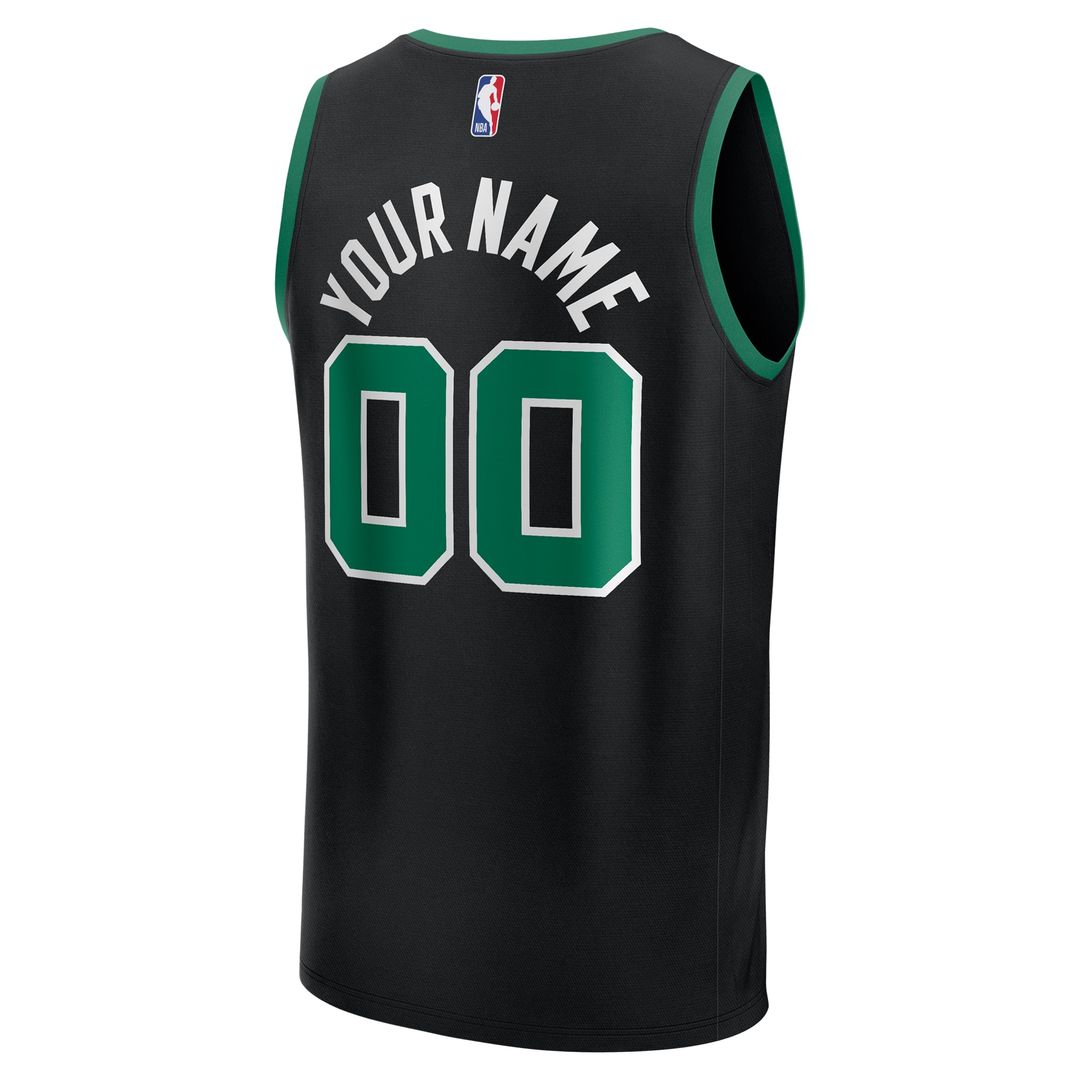 Boston Celtics Fanatics Fast Break Custom Jersey - Icon Edition - Kelly Green