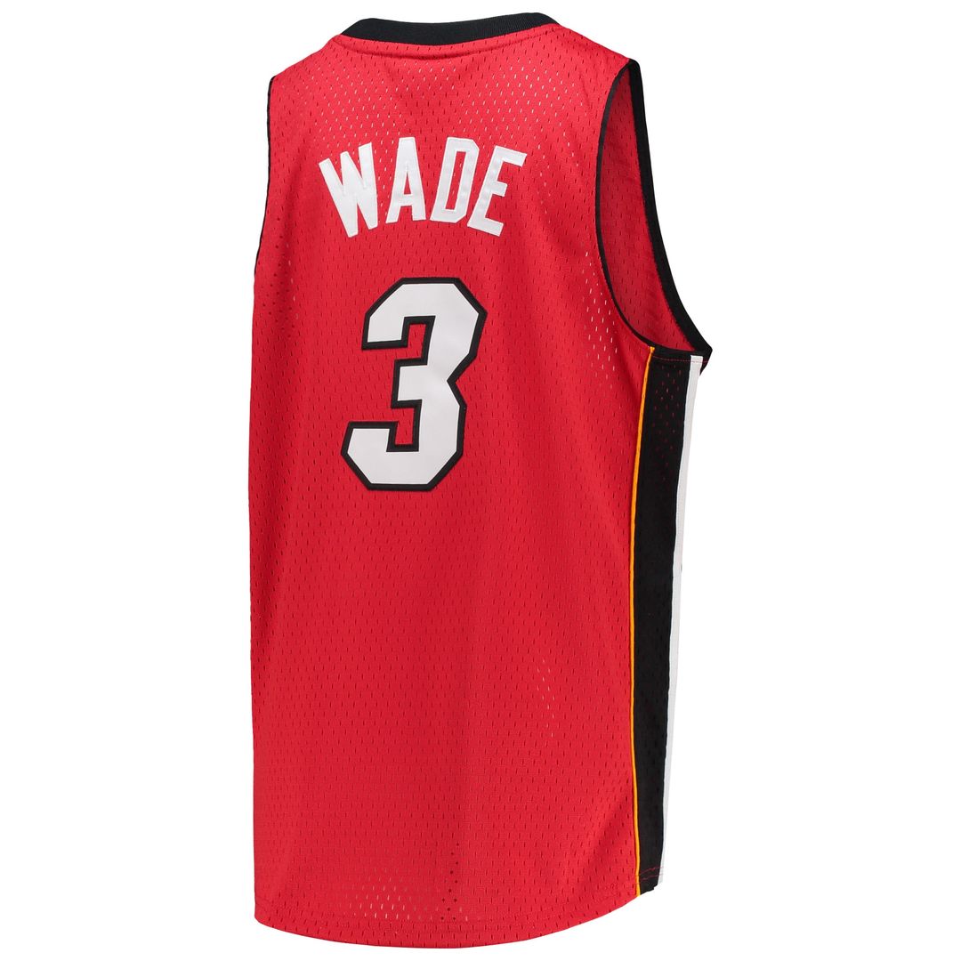 Miami Heat Dwyane Wade Mitchell & Ness Youth 2005/06 Hardwood Classics Swingman Jersey - Red