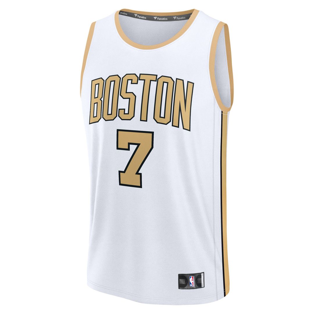 Boston Celtics Jaylen Brown Fanatics 2025/26 City Edition Fast Break Jersey - White