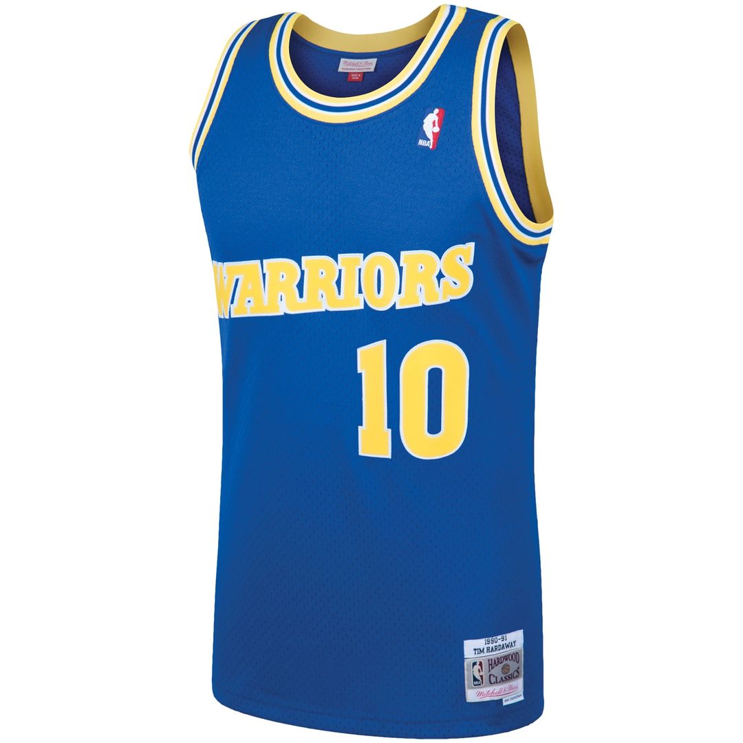 Golden State Warriors Tim Hardaway Mitchell & Ness 1990/91 Hardwood Classics Swingman Jersey - Royal