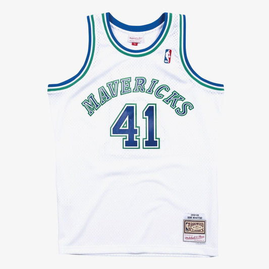 Dallas Mavericks Dirk Nowitzki Mitchell & Ness 1998 - 99 Hardwood Classics Swingman Jersey - White