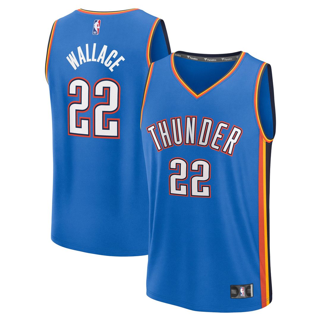 Oklahoma City Thunder Cason Wallace Fanatics Fast Break Replica Player Jersey - Icon Edition - Blue