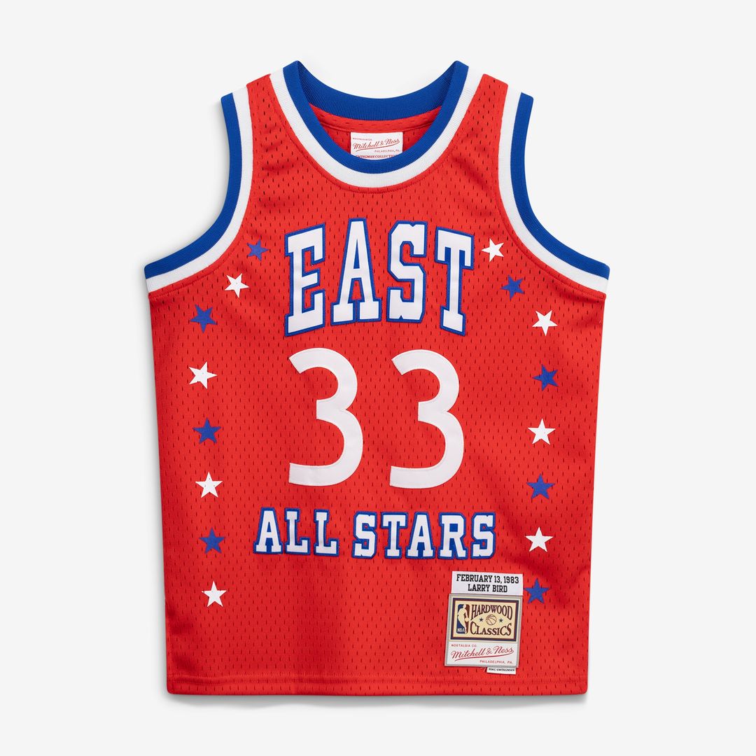 Larry Bird 1983 NBA All - Star Game Mitchell & Ness Youth Hardwood Classics Swingman Jersey - Red