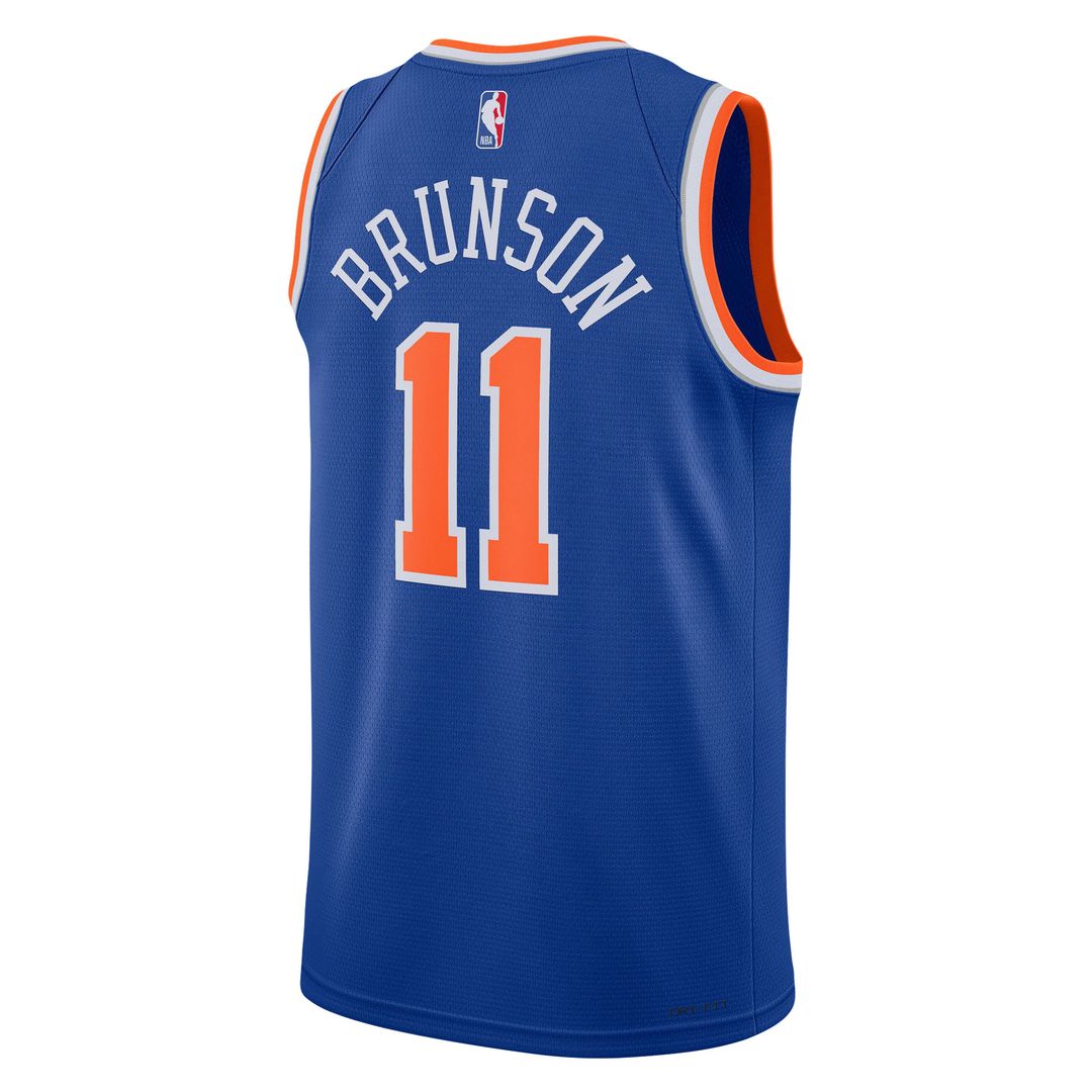 New York Knicks Jalen Brunson Nike Unisex Swingman Jersey - Icon Edition - Blue