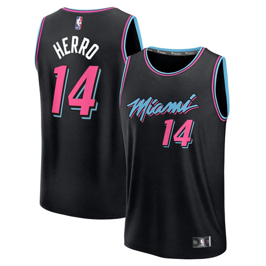 Miami Heat Tyler Herro Fanatics 2025/26 City Edition Fast Break Jersey - Black