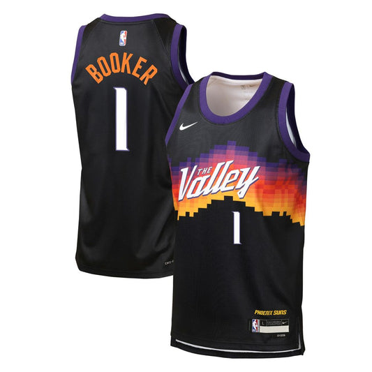 Phoenix Suns Devin Booker Nike Youth 2025/26 City Edition Swingman Jersey - Black
