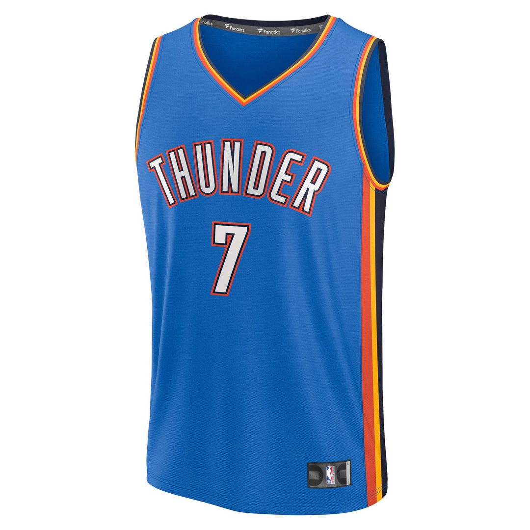 Oklahoma City Thunder Chet Holmgren Fanatics Fast Break Replica Player Jersey - Icon Edition - Blue