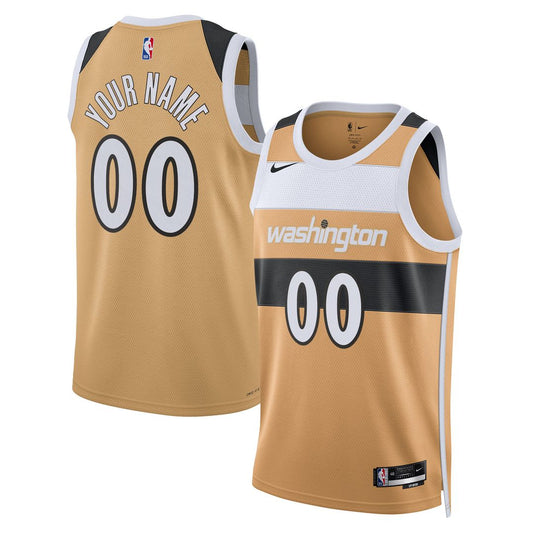 Washington Wizards Nike Unisex 2025/26 City Edition Swingman Custom Jersey - Gold