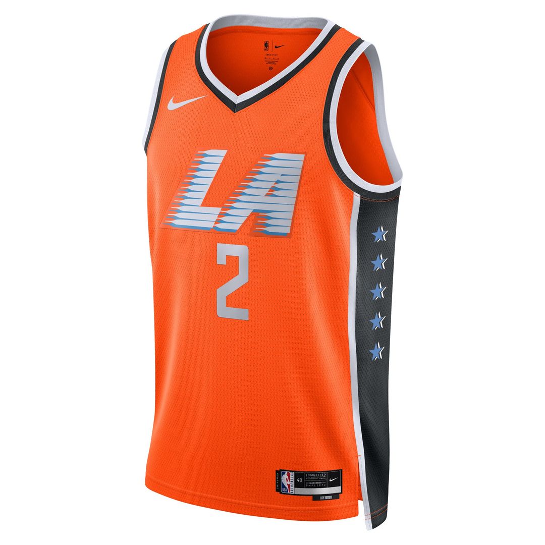 LA Clippers Kawhi Leonard Nike Unisex 2025/26 Swingman Jersey - Orange - City Edition