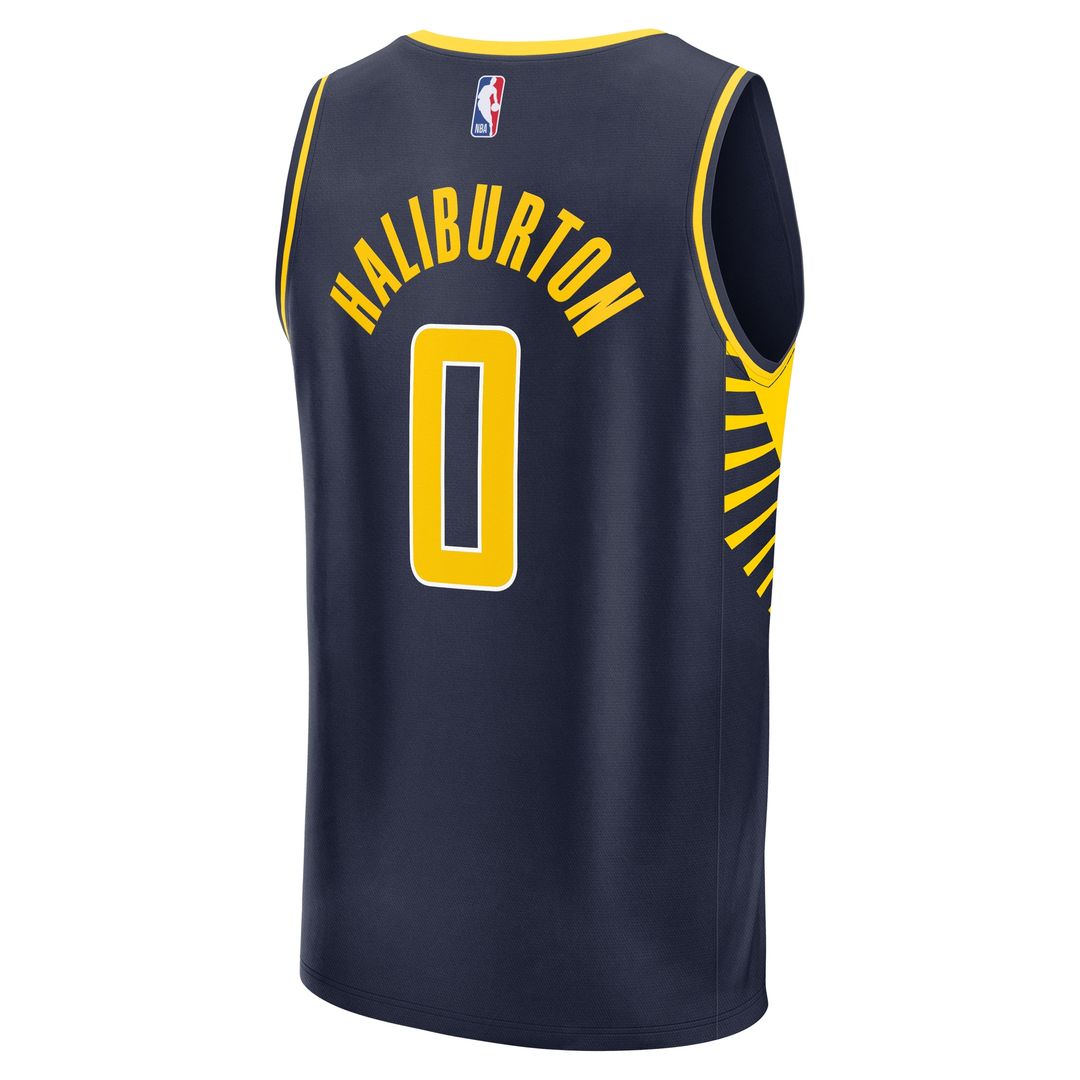 Indiana Pacers Tyrese Haliburton Fanatics Youth Fast Break Replica Player Jersey - Icon Edition - Navy