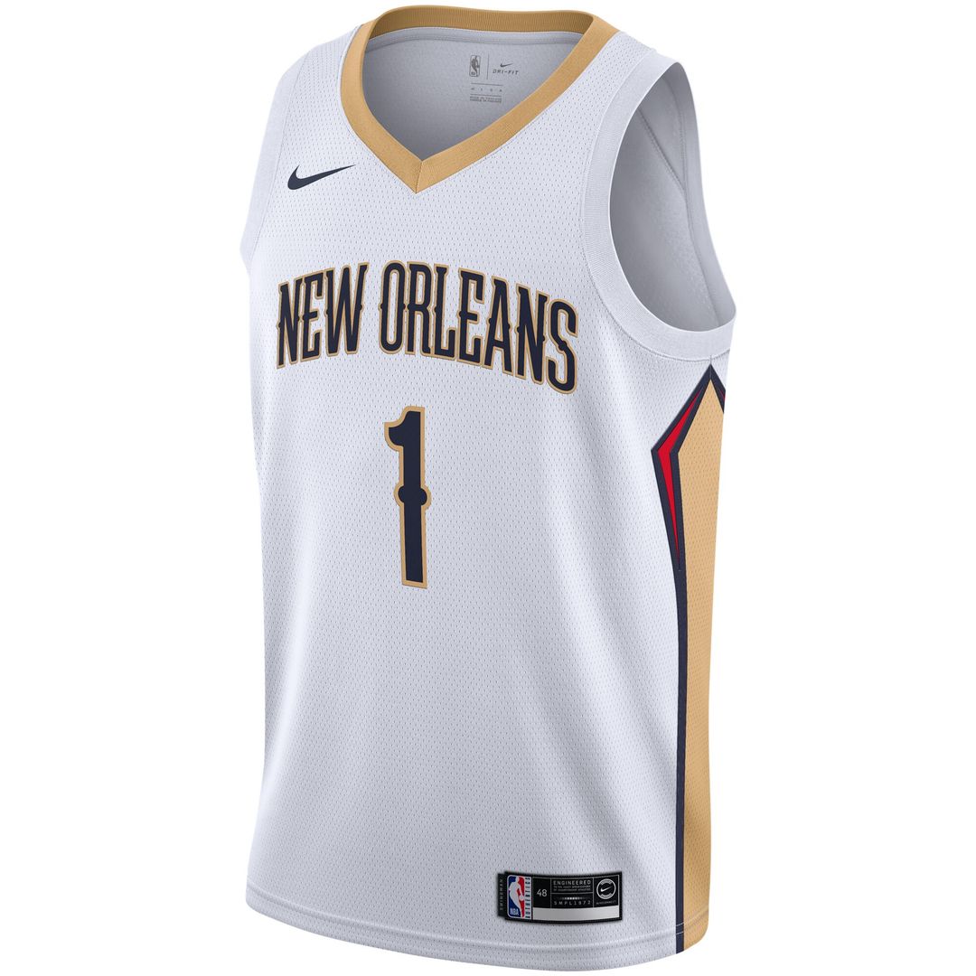 New Orleans Pelicans Zion Williamson Nike 2019/2020 Swingman Jersey - Association Edition - White