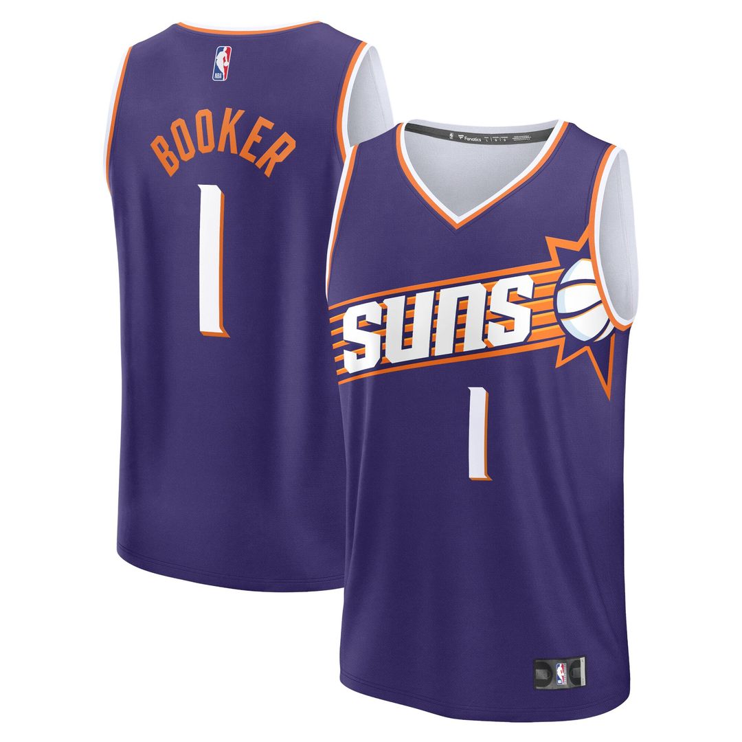 Phoenix Suns Devin Booker Fanatics Fast Break Replica Jersey - Icon Edition - Purple