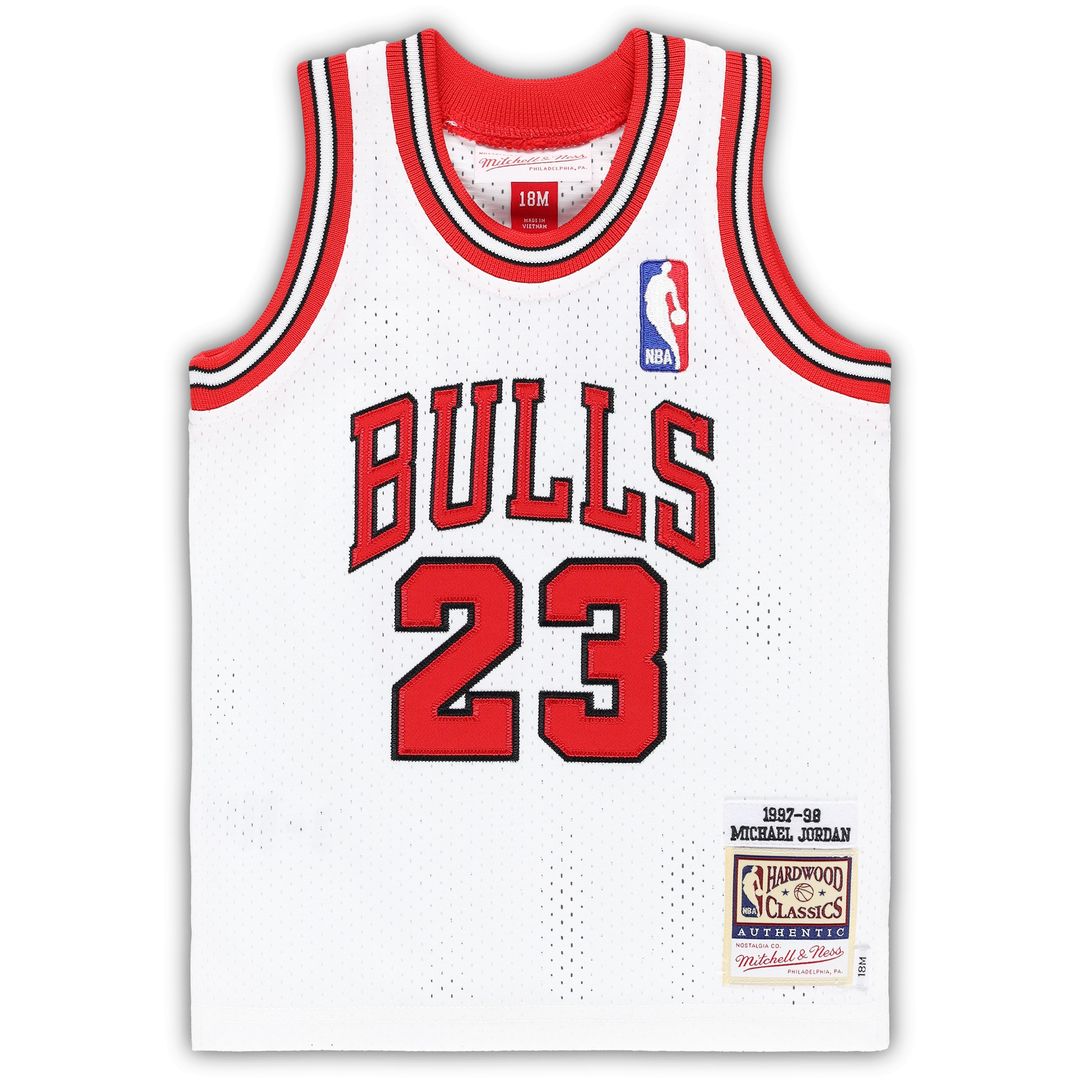 Chicago Bulls Michael Jordan Mitchell & Ness Infant 1997/98 Hardwood Classics Authentic Jersey - White
